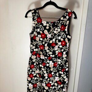 Laura Ashley Linen Midi Shift Dress, Size S